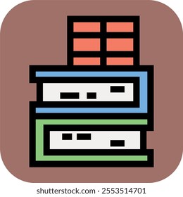 Science icon set design asset. Science icon design element