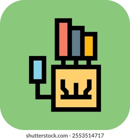 Science icon set design asset. Science icon design element