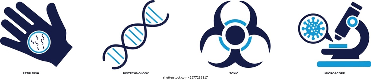 Science icon set You can easily change the color