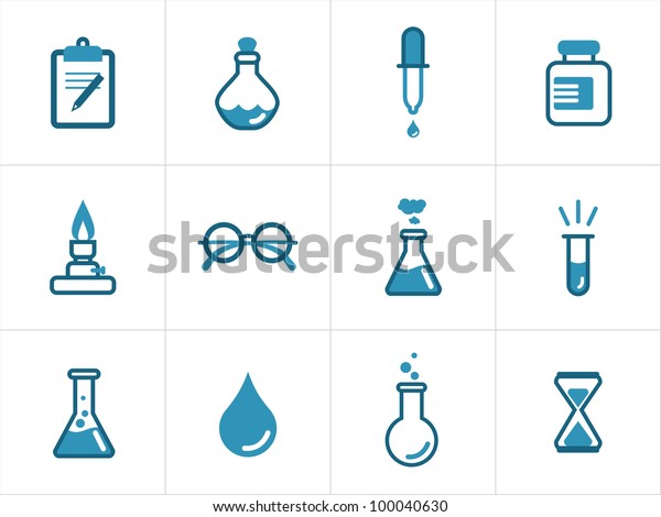Science Icon Set Your Products Projects Stock Vector (Royalty Free ...
