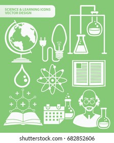 Science icon set,vector