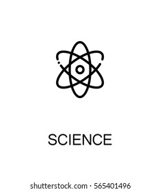 Science icon. Single high quality outline symbol for web design or mobile app. Thin line sign for design logo. Black outline pictogram on white background