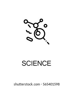 Science icon. Single high quality outline symbol for web design or mobile app. Thin line sign for design logo. Black outline pictogram on white background