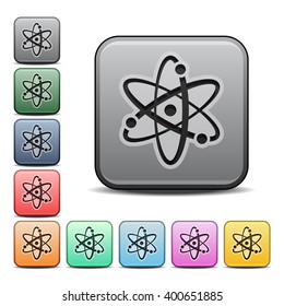 Science Icon Square Icon with Color Variations