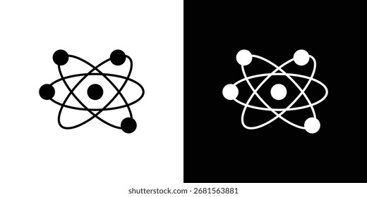 Símbolo de ícone científico para modelos, web design e infográficos