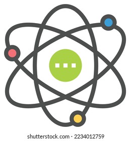 VECTOR DE SÍMBOLO DE ICONOS CIENTÍFICOS .
