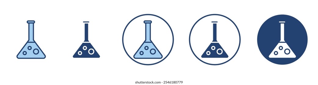 Science icon Thin line art isolated