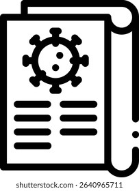 science icon. Thin Linear Style Design Isolated On White Background