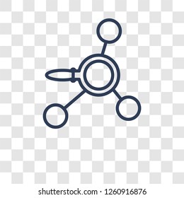 Science icon. Trendy Science logo concept on transparent background from Science collection