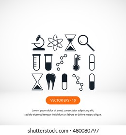 science icon vector, flat design best vector icon