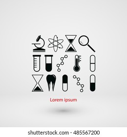 science icon vector, flat design best vector icon