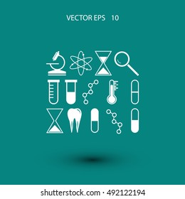 science icon vector, flat design best vector icon