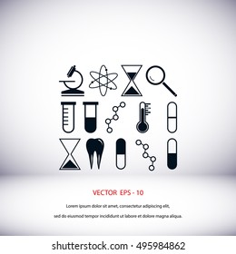 science icon vector, flat design best vector icon