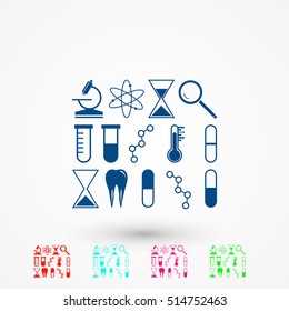 science icon vector, flat design best vector icon