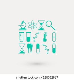 science icon vector, flat design best vector icon