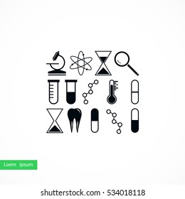 science icon vector, flat design best vector icon