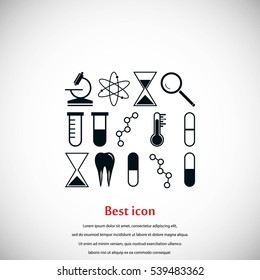 science icon vector, flat design best vector icon