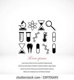 science icon vector, flat design best vector icon