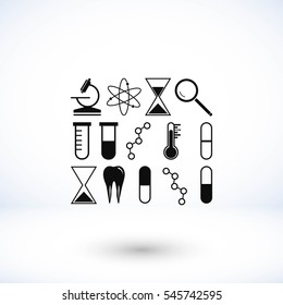 science icon vector, flat design best vector icon