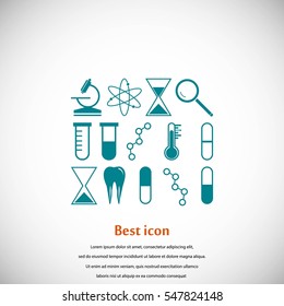 science icon vector, flat design best vector icon