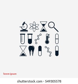 science icon vector, flat design best vector icon