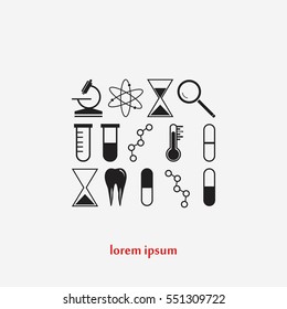 science icon vector, flat design best vector icon