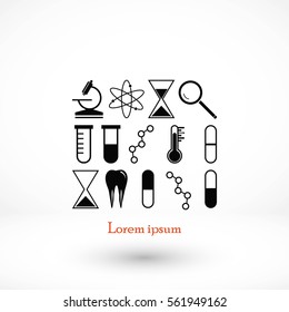 science icon vector, flat design best vector icon