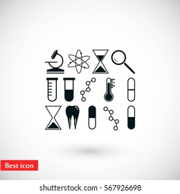 science icon vector, flat design best vector icon