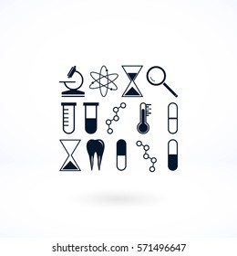 science icon vector, flat design best vector icon