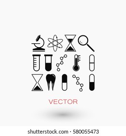 science icon vector, flat design best vector icon