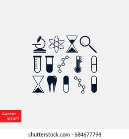 science icon vector, flat design best vector icon