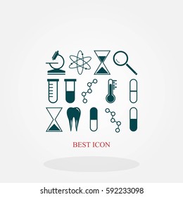 science icon vector, flat design best vector icon