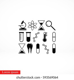 science icon vector, flat design best vector icon