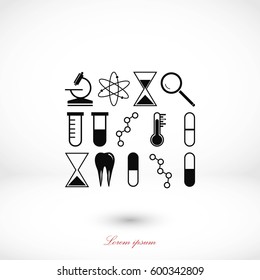 science icon vector, flat design best vector icon