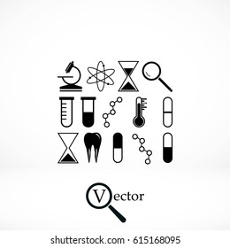 science icon vector, flat design best vector icon