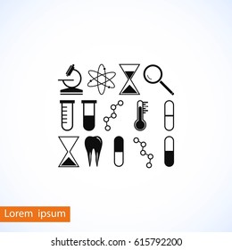 science icon vector, flat design best vector icon