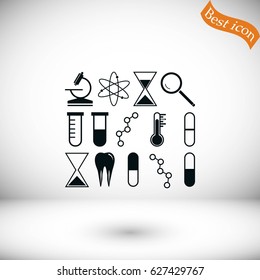 science icon vector, flat design best vector icon