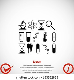 science icon vector, flat design best vector icon