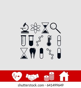 science icon vector, flat design best vector icon