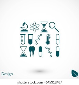 science icon vector, flat design best vector icon