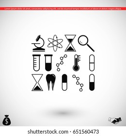 science icon vector, flat design best vector icon