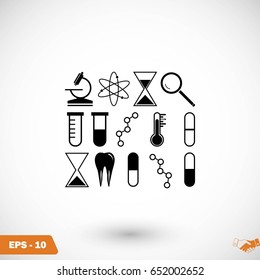 science icon vector, flat design best vector icon