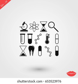 science icon vector, flat design best vector icon