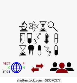 science icon vector, flat design best vector icon