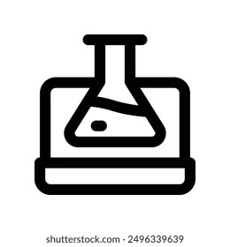 science icon. vector line icon for your website, mobile, presentation, and logo design.