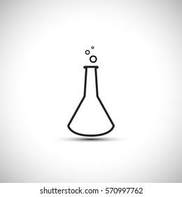 Science icon. Vector sign. Laboratory icon. Vector Illustration.