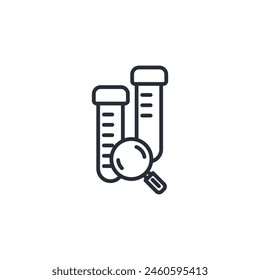Icono de ciencia. Vector.Trazo editable.signo de estilo lineal para el uso Diseño web,logo.Ilustración de símbolo.