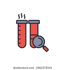 science icon. vector.Editable stroke.linear style sign for use web design,logo.Symbol illustration.
