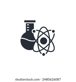science icon. vector.Editable stroke.linear style sign for use web design,logo.Symbol illustration.