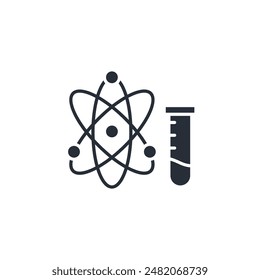 Science icon. vector.Editable stroke.linear style sign for use web design,logo.Symbol illustration.